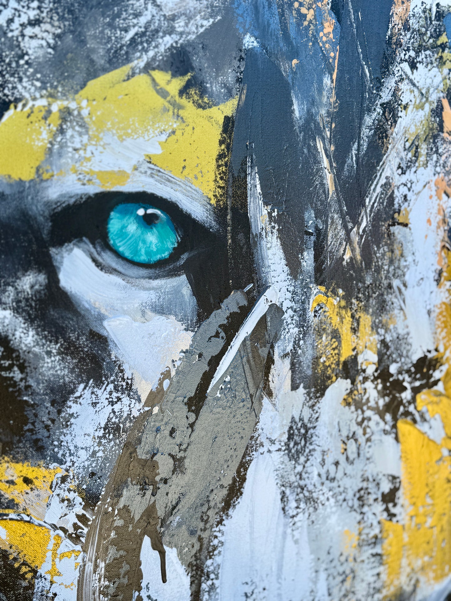 (XXL) CUSTOM Sam Glenn LION PAINTING “Be Strong and Courageous”