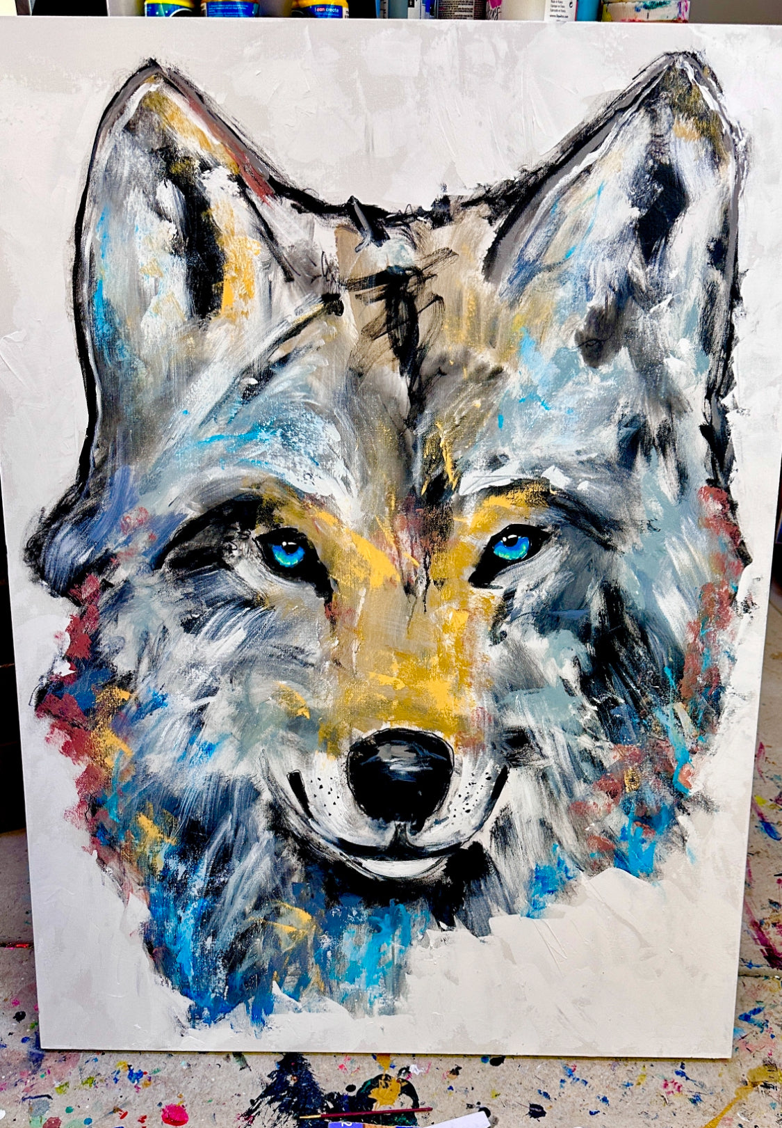 (Only 1 LEFT!!!) FREE GIANT WOLF PAINTING | Feed Your Wolf Pack| 56 Books + Bonus Painting