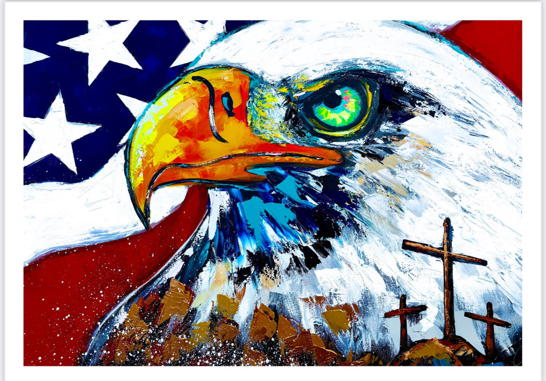 36x48 Original One Nation Under God