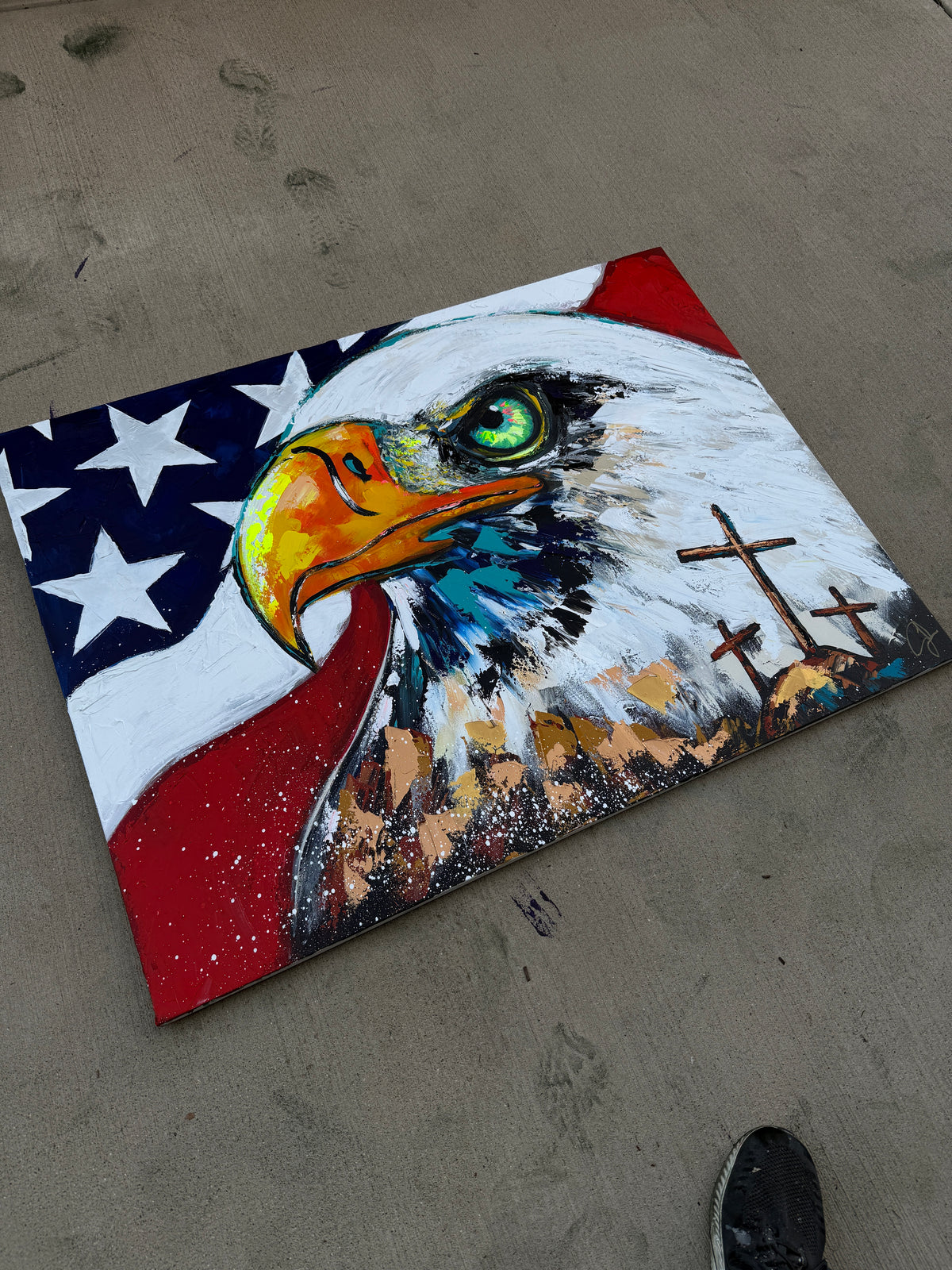 36x48 Original One Nation Under God