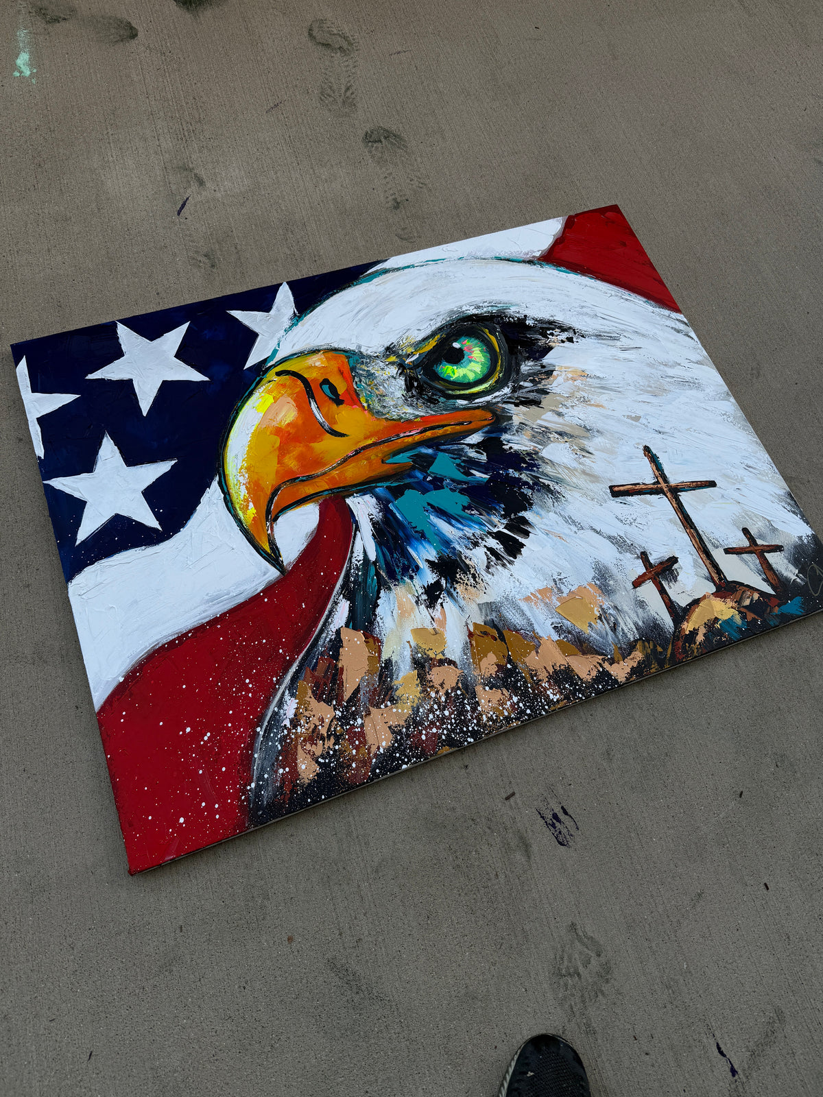 36x48 Original One Nation Under God