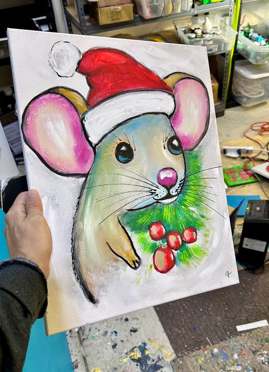 Practice | Not a Creature Was Stirring, Not Even a Mouse | 16x20 Original