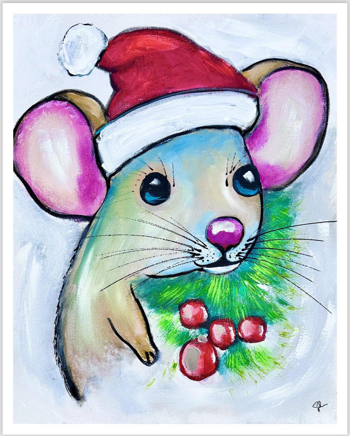 Practice | Not a Creature Was Stirring, Not Even a Mouse | 16x20 Original