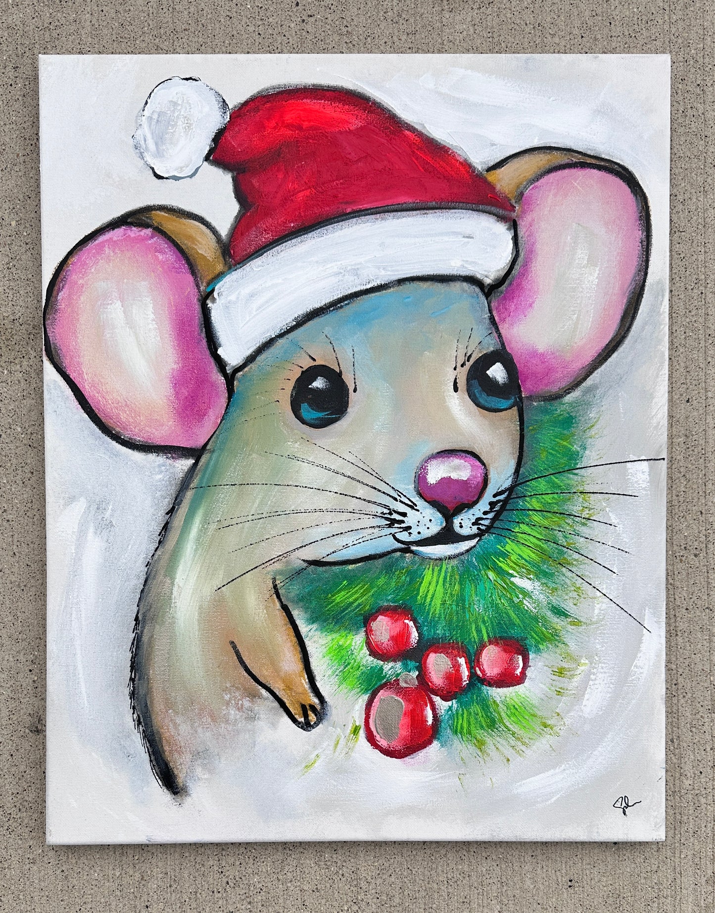 Practice | Not a Creature Was Stirring, Not Even a Mouse | 16x20 Original