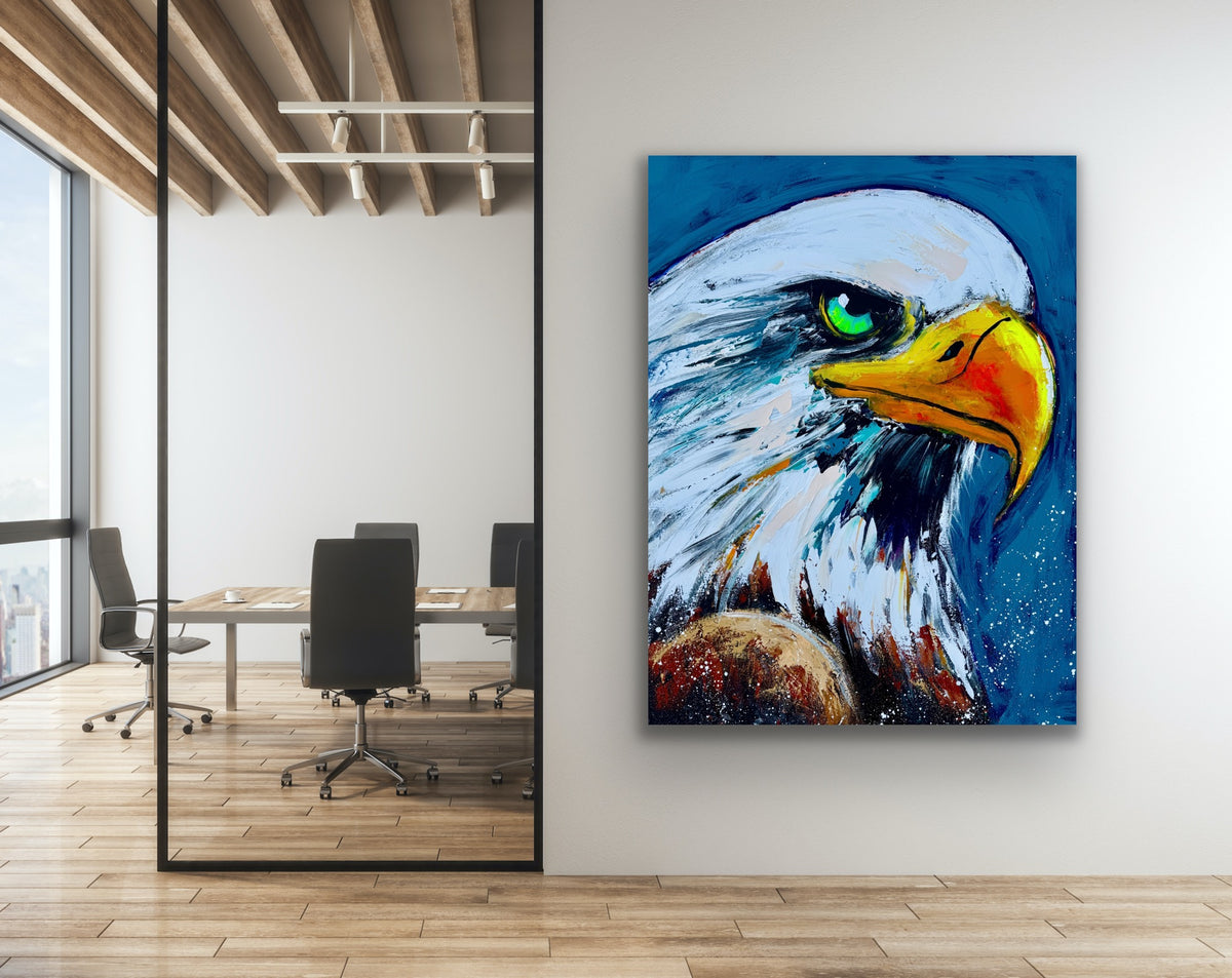 XXL Practice Painting | 36x48 RESILIENT Abstract Eagle Painting