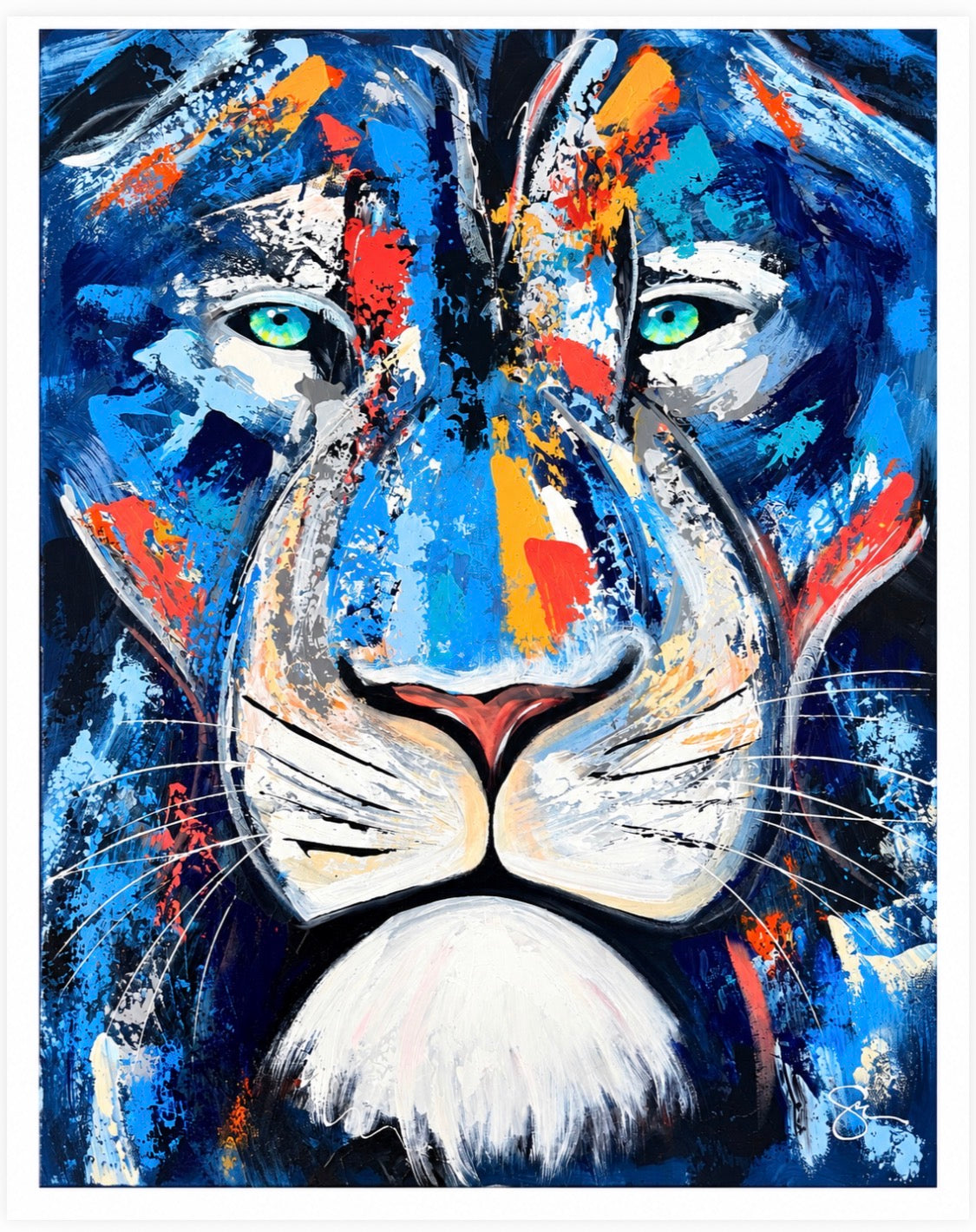 Courage Looks Like This lion artwork by Sam Glenn