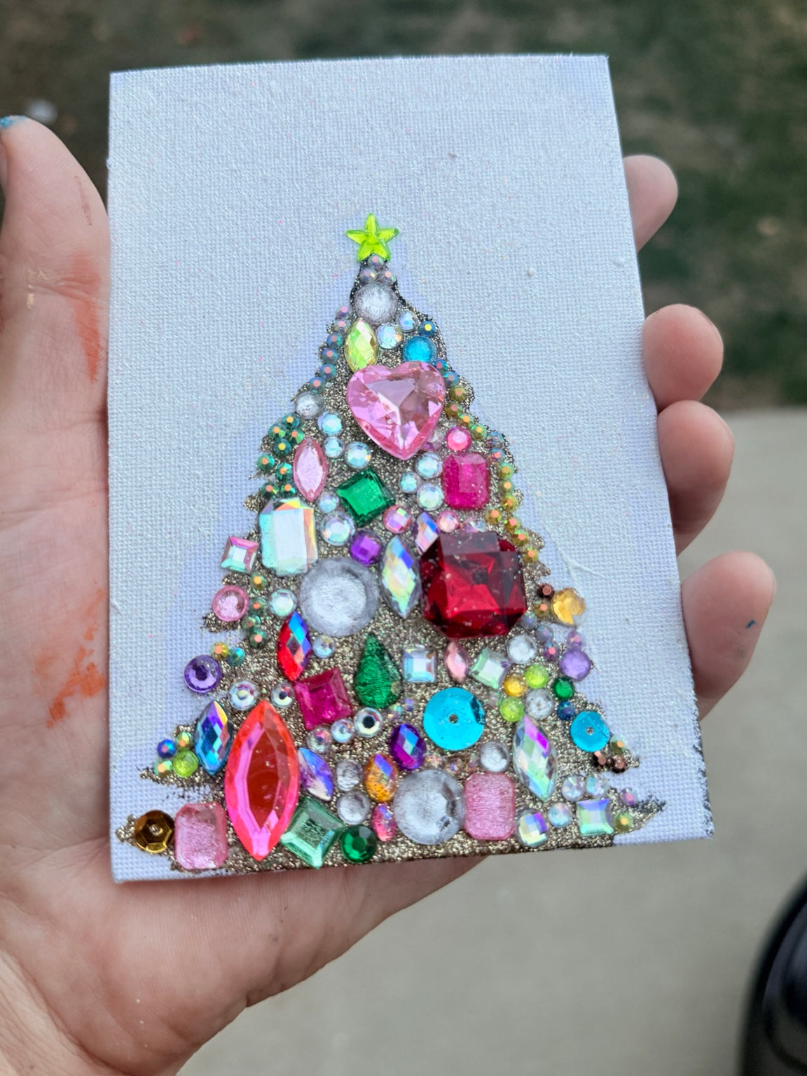 Heart of Christmas original art detail