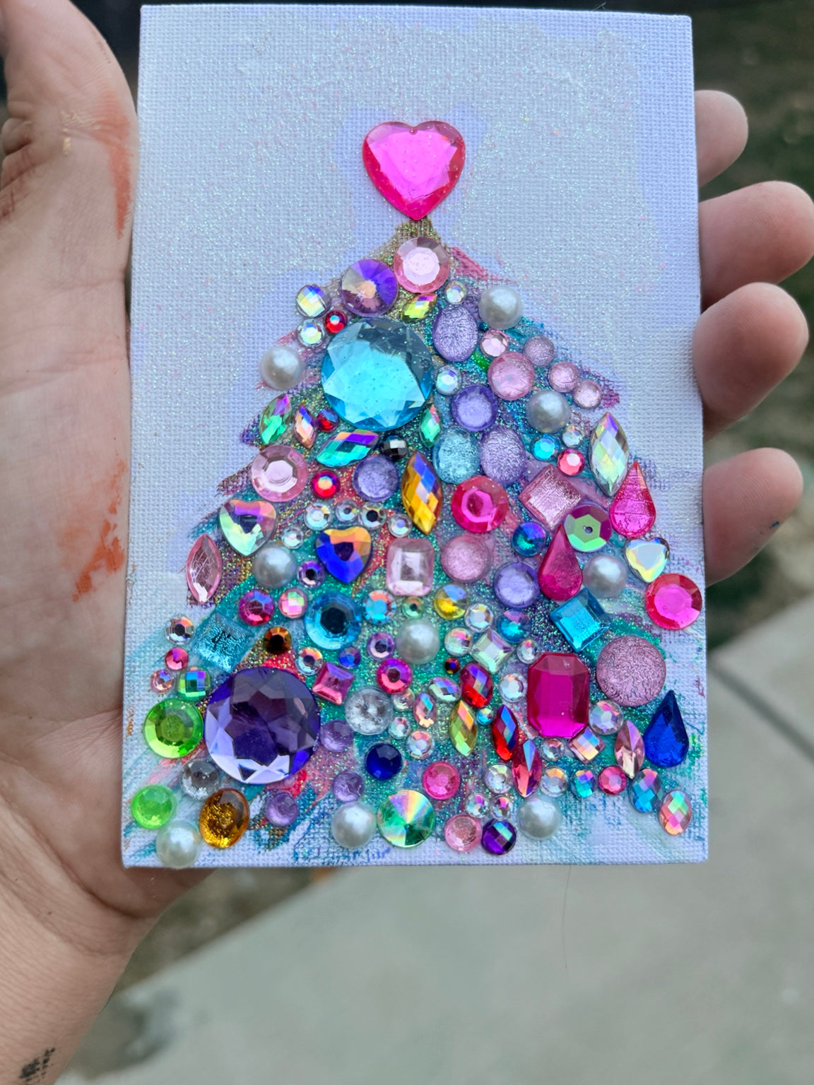 A Little Christmas Love original artwork detail