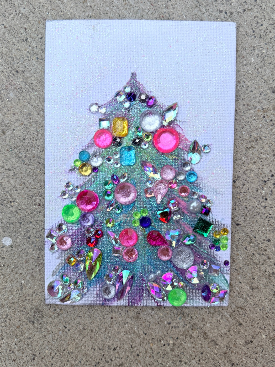 Merry and Bright original art detail