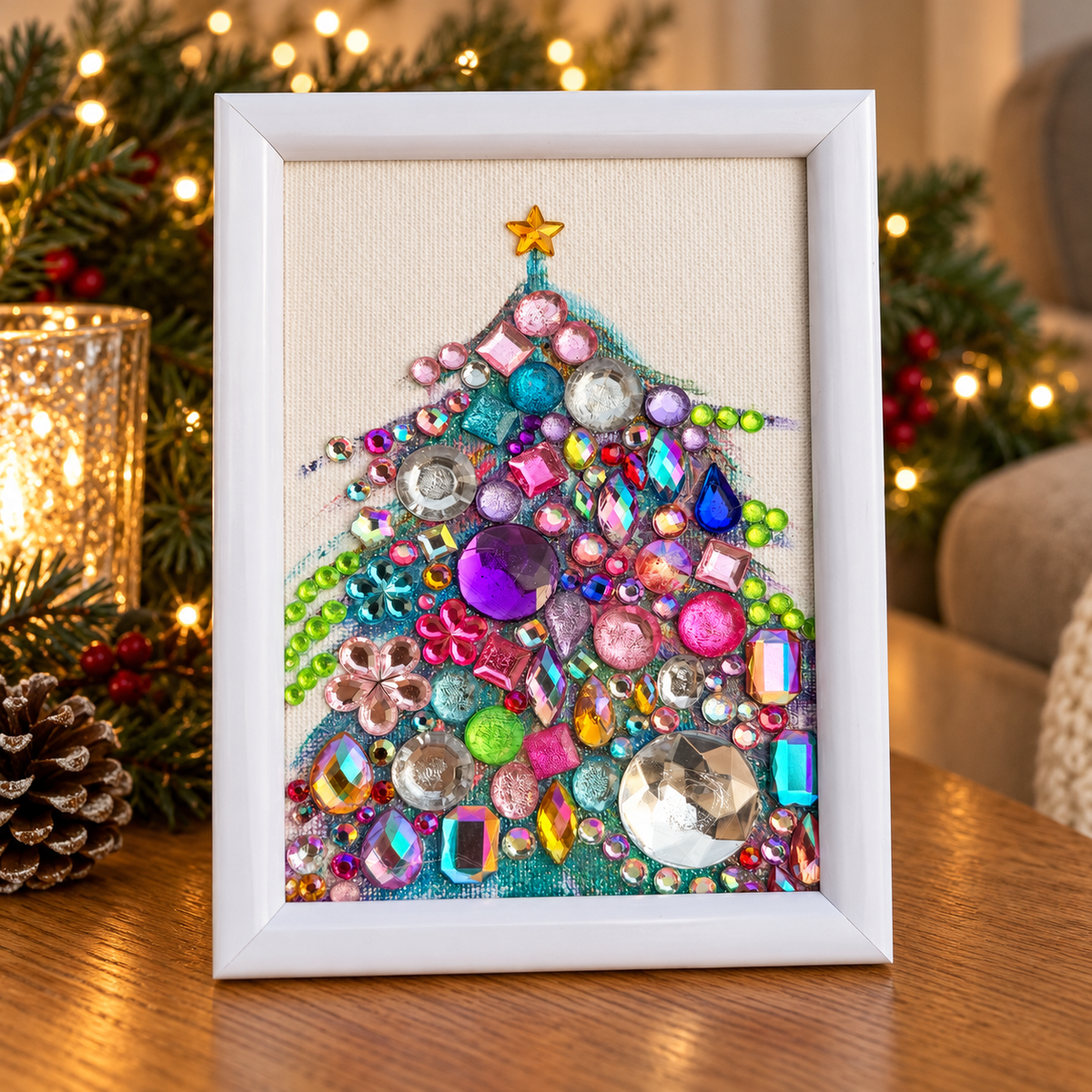 A Season of Joy gemstone tree by Sam Glenn, home