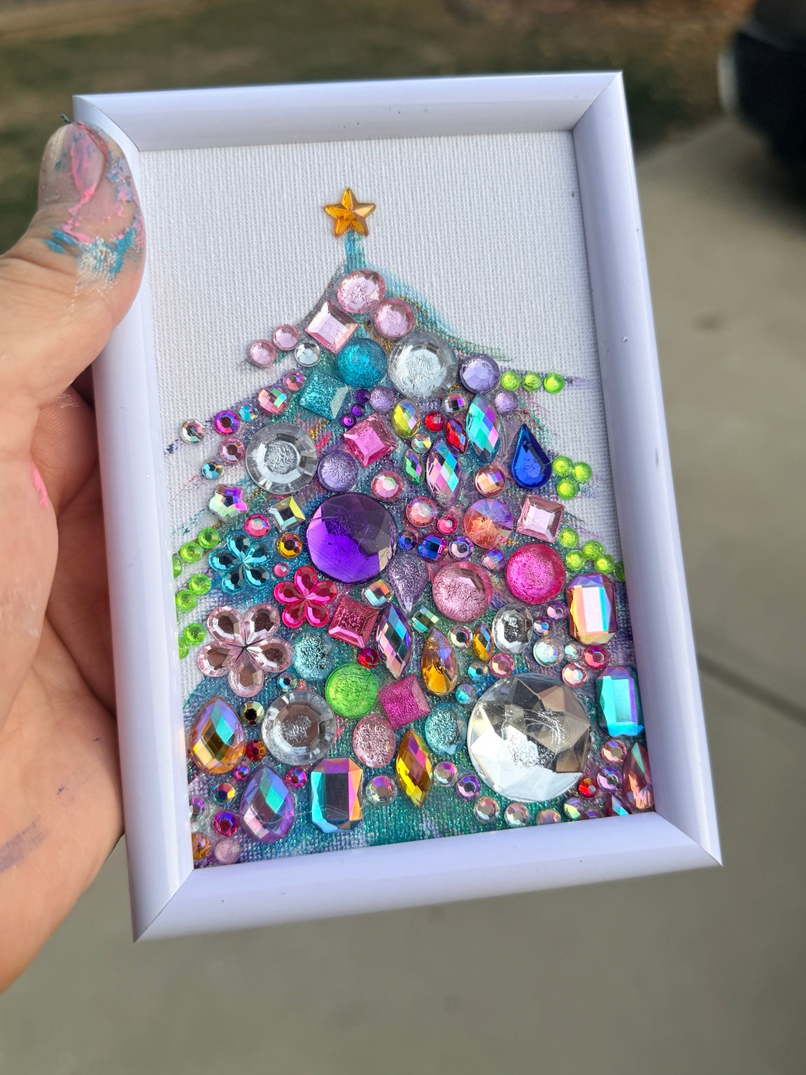 A Season of Joy gemstone tree by Sam Glenn, original
