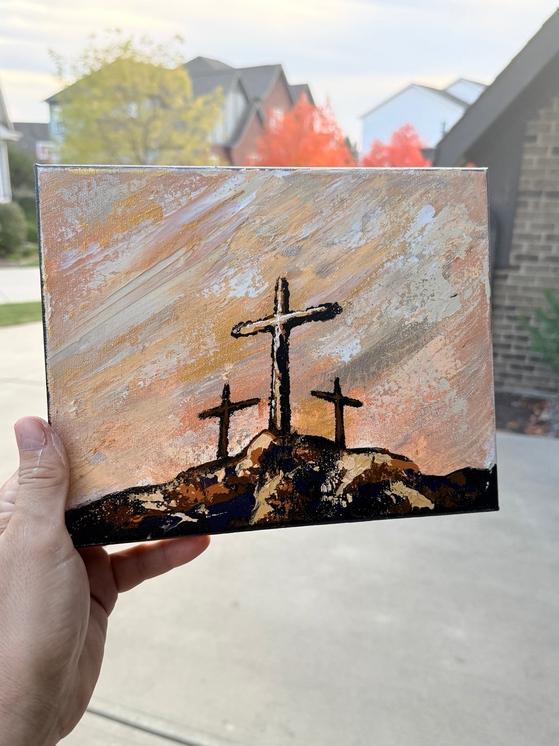 Actual This Is Love Soft Sky Version original canvas by Sam Glenn